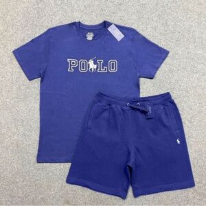 Polo by Ralph Lauren Blue T-Shirt and Shorts Set